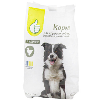 Корм сухий для дорослих собак Pouce з куркою 800 г (4823090136390)