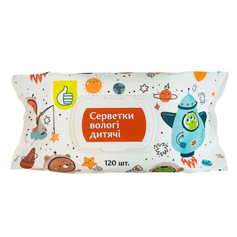 Серветки вологі Pouce дитячі 120 шт (4823090136987)