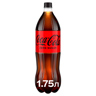 Напій Coca-Cola Zero Sugar сильногазований безкалорійний на ароматизаторах 1.75 л (5449000080806)