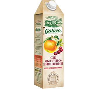 Сік Galicia Яблучно-Вишневий 1л ТПАК
