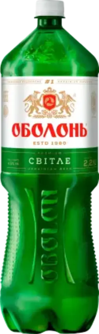 Пиво Оболонь світле фільтроване 4.5% 2.2 л