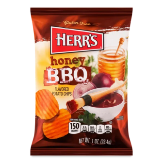 Чипси Herr's картопляні зі смаком меду і барбекю (28,4г)