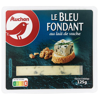 Сир Auchan Le Bleu Fondant з пліснявою 34.3% 125 г (3596710339891)