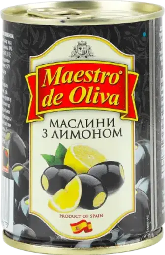 Маслини Maestro De Oliva фаршировані лимоном 280 г