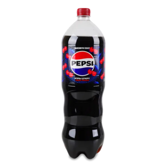 Напій Pepsi зі смаком вишні, нуль цукру безалкогольний сильногазований (1,75л)