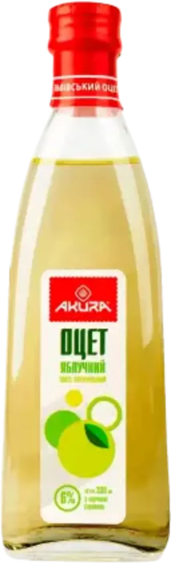 Оцет яблучний Akura 6% 330 мл