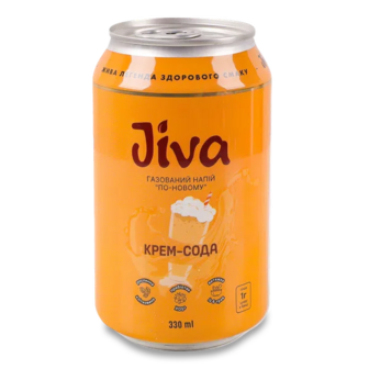 Напій Лавка Традицій Jiva Крем-сода сильногазований (0,33л)