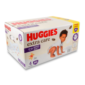 Підгузки-трусики Huggies Extra Care 4 (9-14 кг) (80шт)