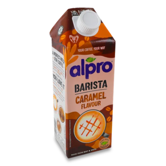 Напій Alpro Barista вівсяно-соєвий зі смаком карамелі