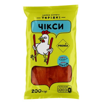 Чипси PREMIA Чікси Теріякі курячі (200г)
