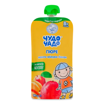 Пюре Чудо-Чадо манго-яблуко-банан без цукру (180г)