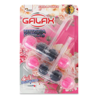 Засіб для чищення туалету Galax Квіткова свіжість (2*55г)