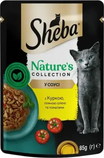 Корм для котів Sheba Курка та томати в соусі 85 г
