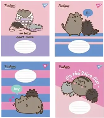 Зошит Yes! Pusheen The Cat А5 лінія 12 аркушів