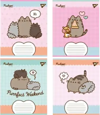 Зошит Yes! Pusheen Weekend А5 лінія 12 аркушів