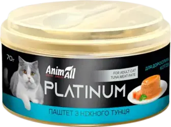 Корм для котів AnimAll Platinum з тунця вологий 70 г