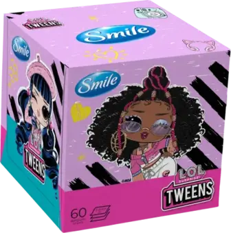 Серветки в коробці Smile L.O.L. SURPRISE! Tweens 3-х шарові 60 шт