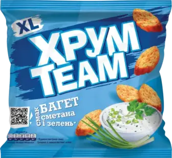 Багет ХрумTeam Сметана та Зелень 90 г