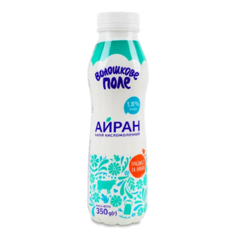 Напій кисломолочний Волошкове поле Айран 1,8% (350г)