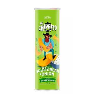 Чипси 165 г Своя Лінія MR CHIPPITO картопляні зі смаком сметани та цибулі к/уп 
