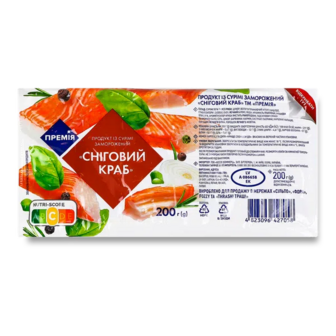 Продукт із сурімі «Премія»® Сніговий краб заморожений (200г)