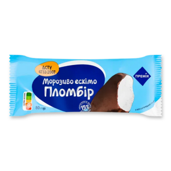 Морозиво «Премія»® ескімо пломбір (80г)