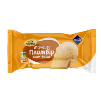Морозиво «Премія»® пломбір крем-брюле (90г)
