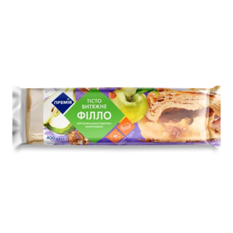 Тісто «Премія»® Філо витяжне для домашньої випічки (400г) (400г)