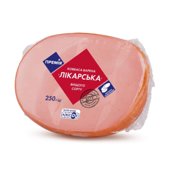 Ковбаса «Премія»® Лікарська варена в/ґ н/о (100г)