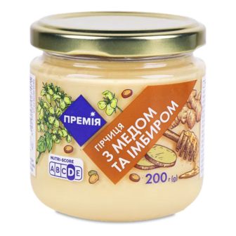 Гірчиця «Премія»® з медом та імбиром (200г)