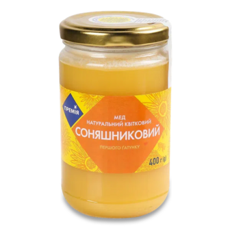 Мед натуральний «Премія»® квітковий соняшниковий (400г)