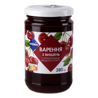 Варення «Премія»® з вишень (380г)