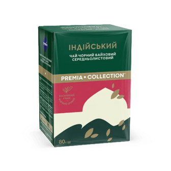 Чай чорний PREMIA індійський середньолистовий (80г)