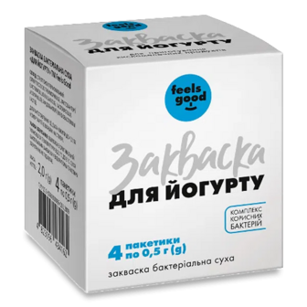 Закваска бактеріальна Feels good Йогурт (4*0,5г)