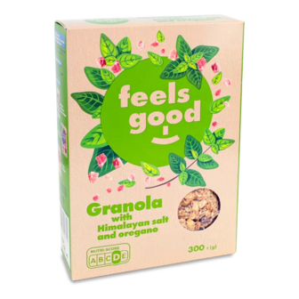 Гранола Feels good з гімалайською сіллю та орегано (300г)