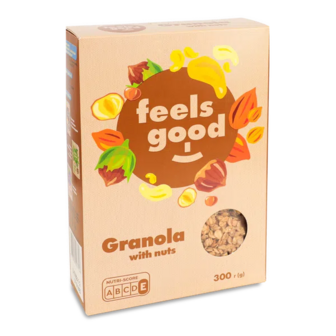 Гранола Feels good з горіхами (300г)
