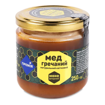 Мед натуральний «Премія»® квітковий гречаний (250г)