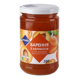 Варення «Премія»® з абрикосів (380г)