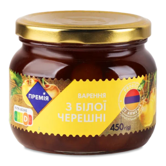 Варення «Премія»® з білої черешні (450г)