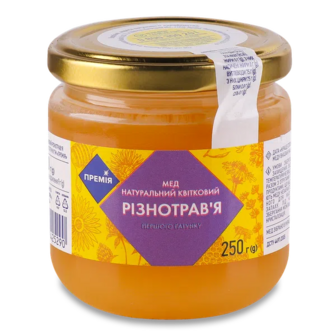 Мед натуральний «Премія»® квітковий різнотрав'я (250г)