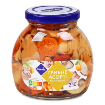 Гриби асорті «Премія»® в маринаді (250г)