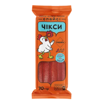 Чипси PREMIA Чікси Спайсі курячі, 70г (70г)