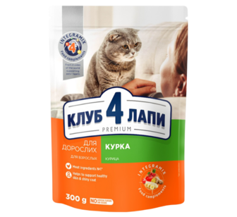 Корм C4P Premium Курка сухий для котів 300г