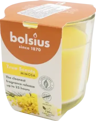 Свічка в склі Bolsius 8073 з ароматом Мімоза