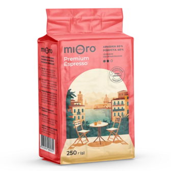 Кава мелена Mioro Coffee Premium Espresso (250г)