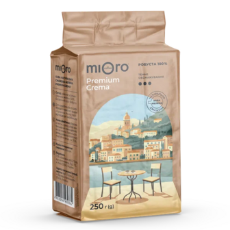 Кава мелена Mioro Coffee Premium Crema (250г)
