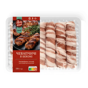 Чевапчічі PREMIA Party line в беконі (380г)