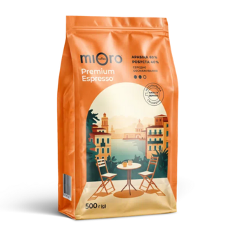 Кава зернова Mioro Coffee Premium Espresso (500г)
