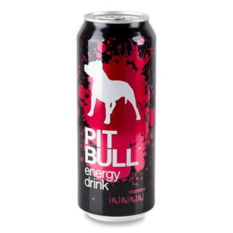 Напій енергетичний Pit Bull безалкогольний сильногазований з/б (0,5л)