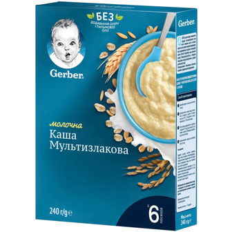 Каша мультизлакова Gerber, 6m +, 240 г